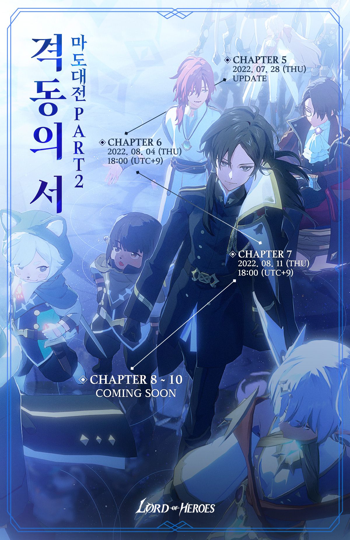 마도대전 파트2 「격동의 서」 Chapter Schedule