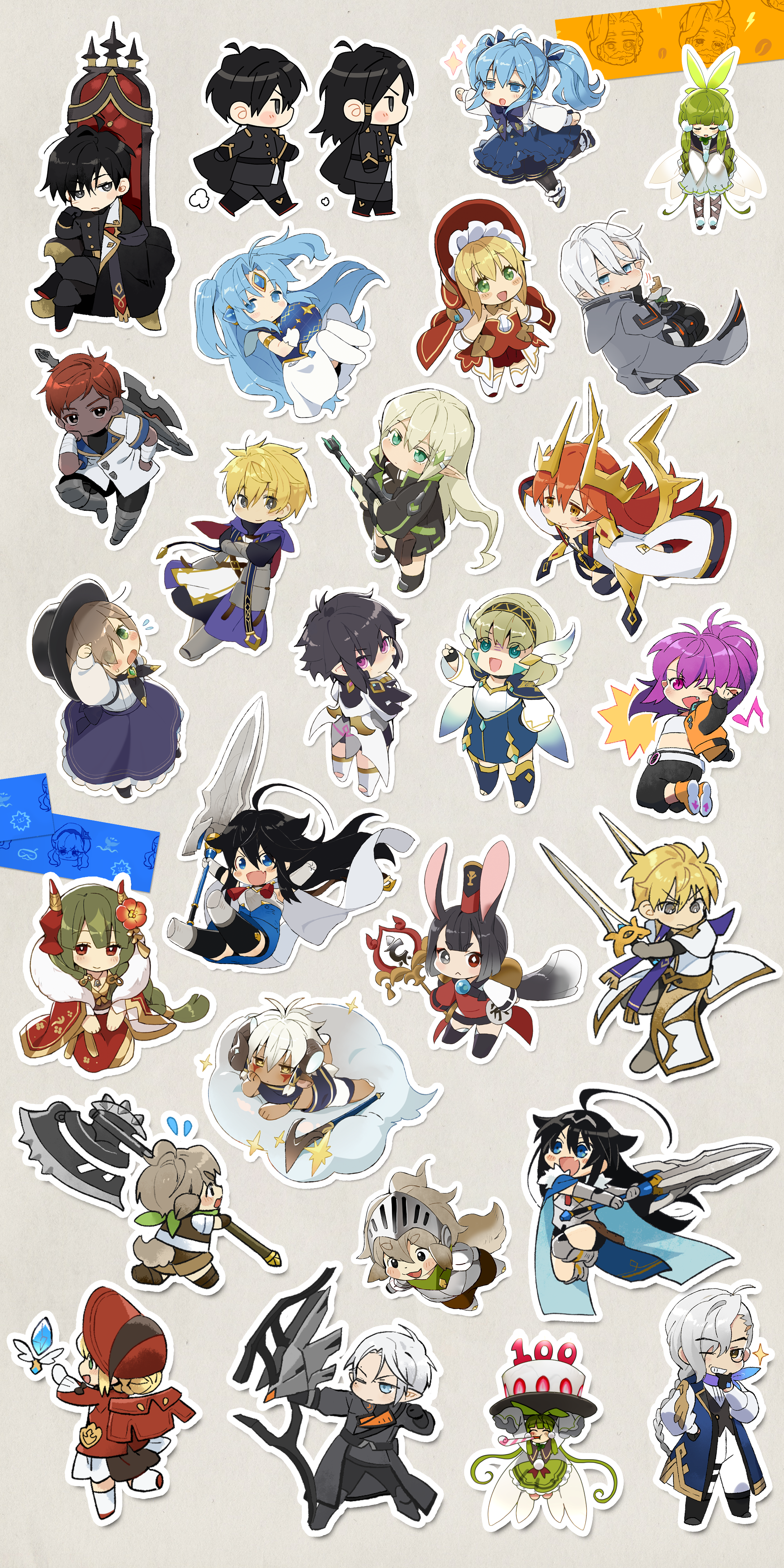 [LOH] SD 기사단 일러스트 1